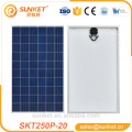 o uso home cobre o painel solar poli 250w com os certificados do ISO do TUV CE